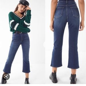BDG high waisted kick flare cropped